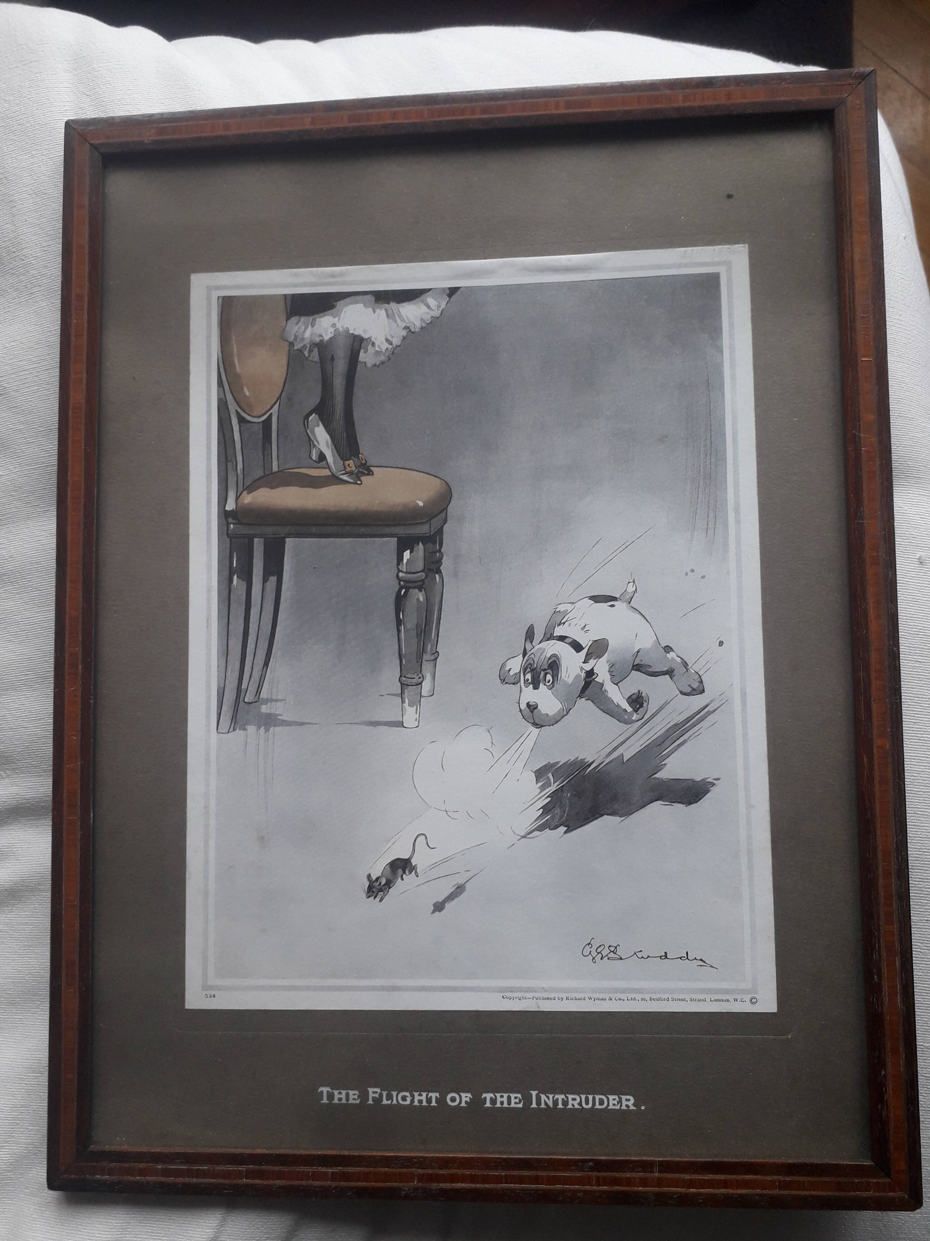 Illustration anglaise signée