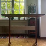Vintage wood and formica desk/table 1950, set of 2