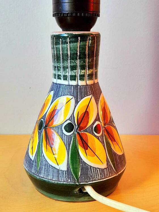 Lampe en céramique Tilgmans Suède 1960