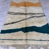 Colorful handmade Berber wool rug