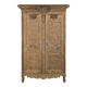 Armoire normande décapée richement sculptée