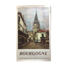Original tourist poster "Bourgogne French Railway" 62x100cm 1954