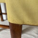 Wooden and skai stools from the 60s