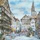 Watercolor of Strasbourg
