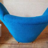 Bergere armchair wing back chair Italian design Years 50 60