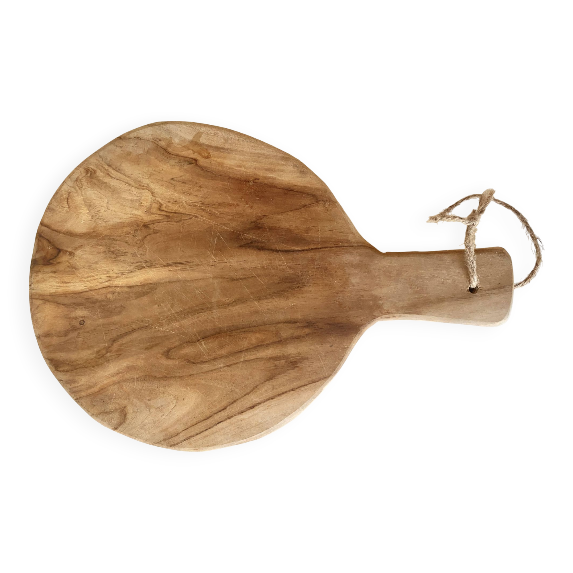 Cutting board, hanging rope