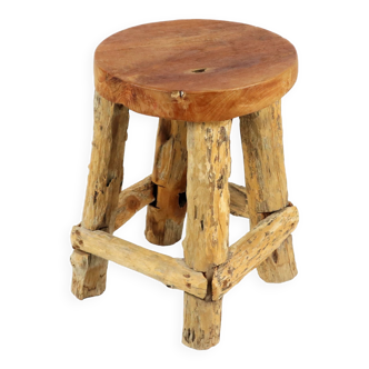 Arbre à tabouret en bois