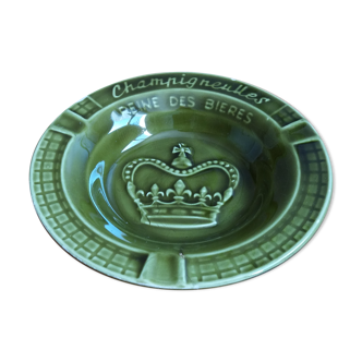 Champigneulles beer advertising ashtray by Sarreguemines Digoin
