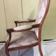 Large fauteuil voltaire "en violon" louis-philippe en noyer