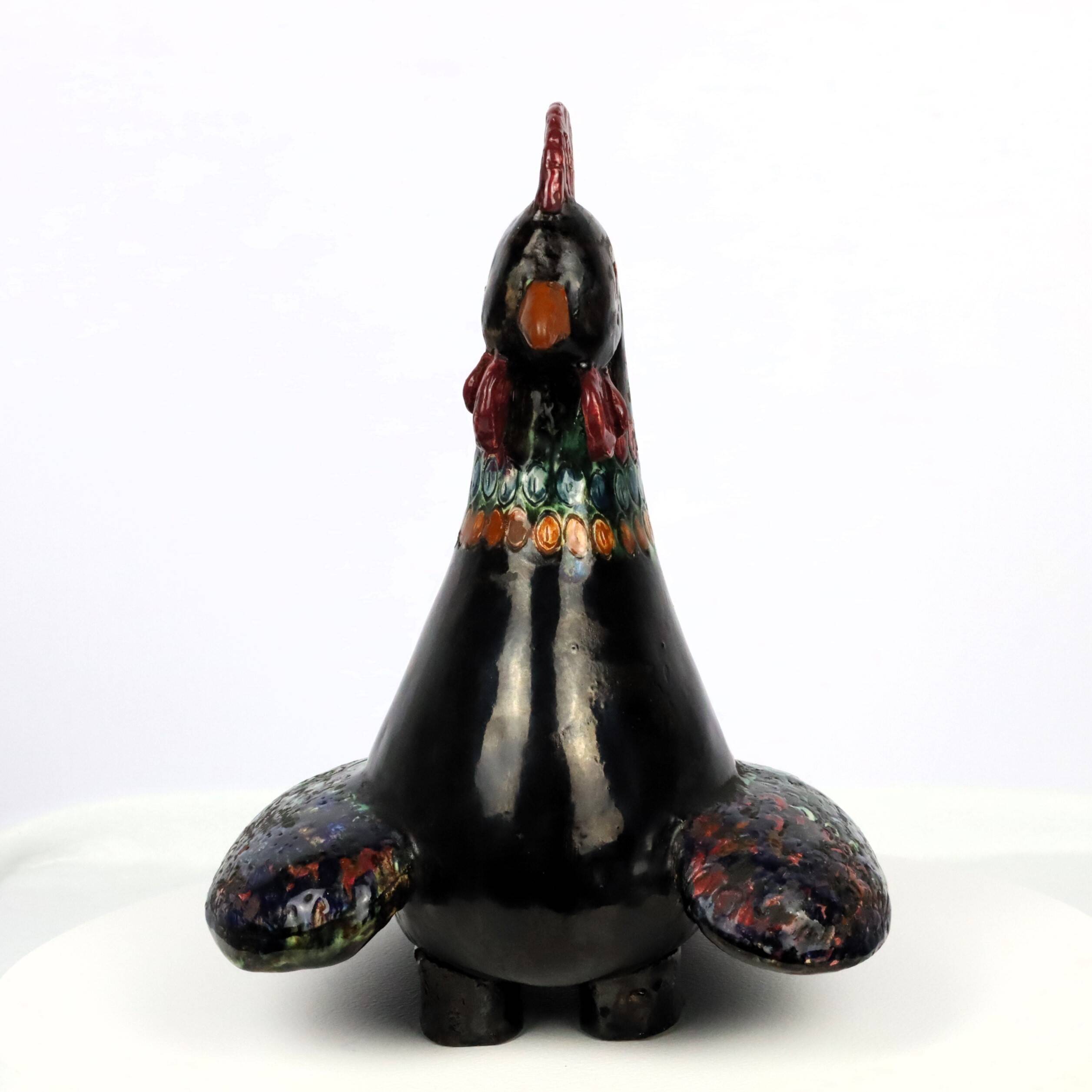 Zoomorphic ceramic vase in the style of Guidette Carbonell