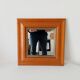 Vintage beech mirror