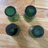 Set of 4 Art Deco liquor glasses