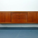 h. w. klein for bramin danish modern teak SIDEBOARD credenza 60s