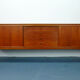 h. w. klein for bramin danish modern teak SIDEBOARD credenza 60s