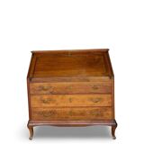 Antique Italian secrétaire in solid walnut, 1920s/1930s.