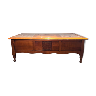 Cherry lounge table with secret cache