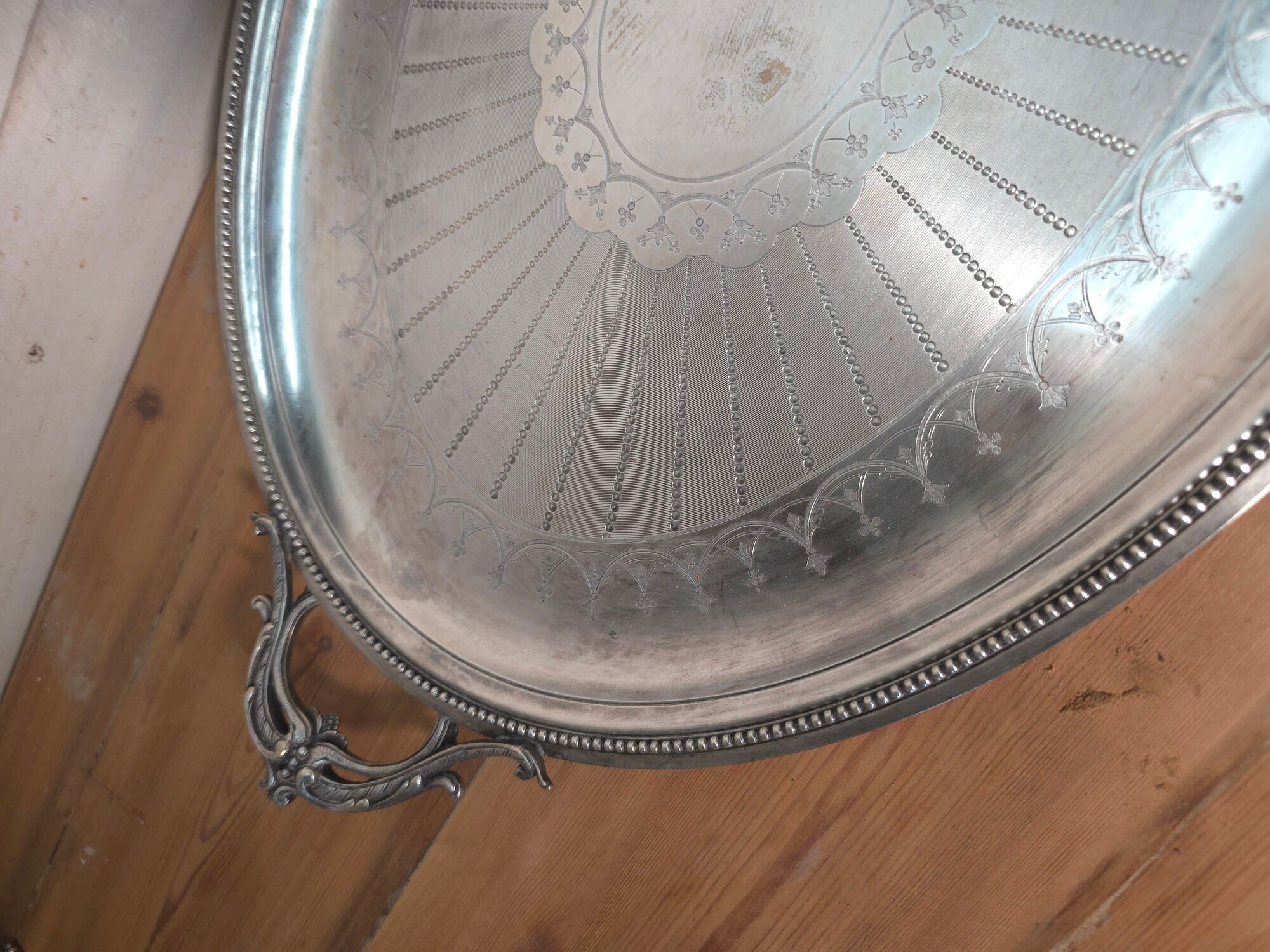 Silver-plated tray