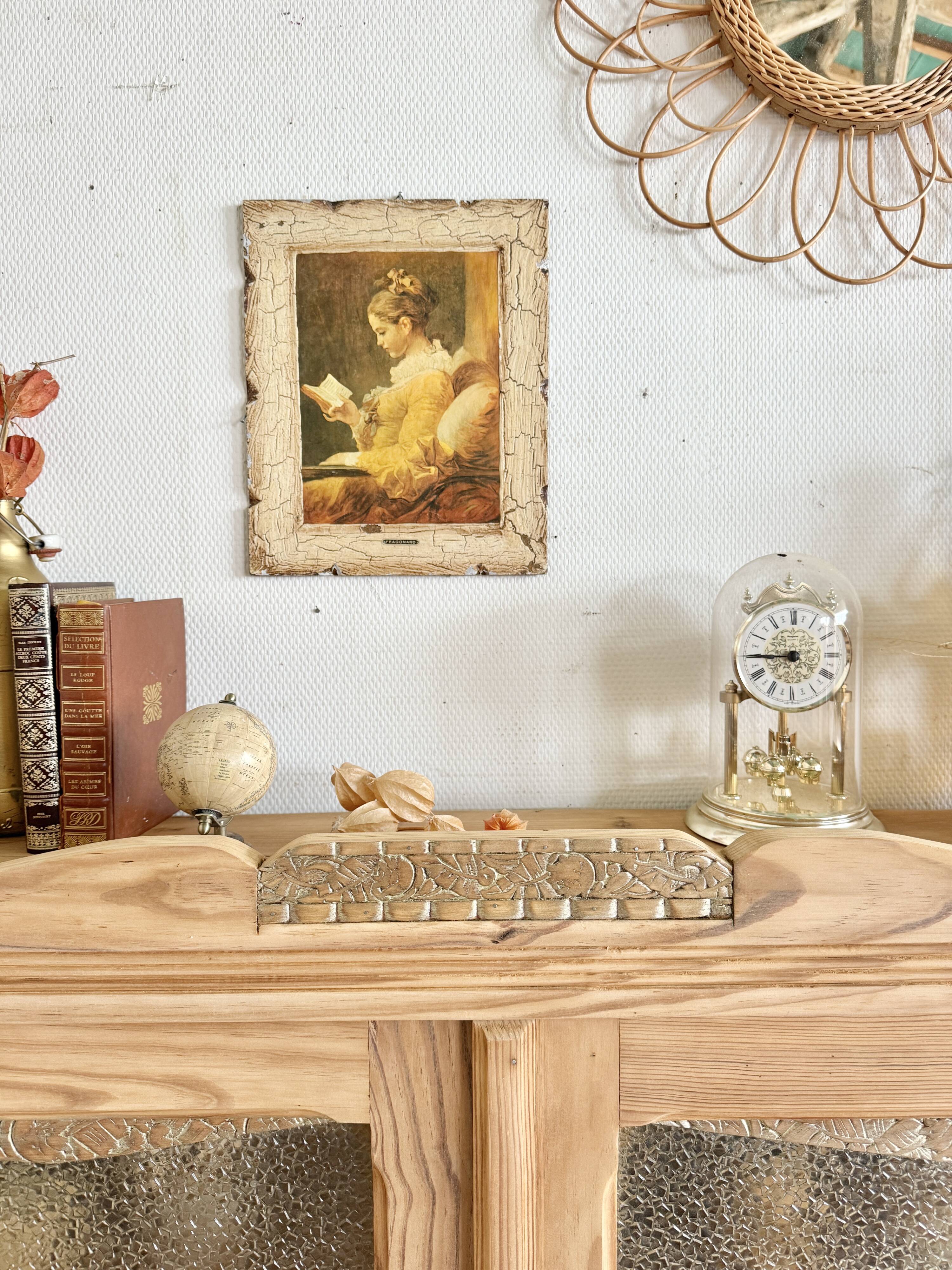 Console vitrée art déco