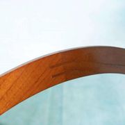 Vintage round mirror Aksel Kjersgaard, Danish teak design.