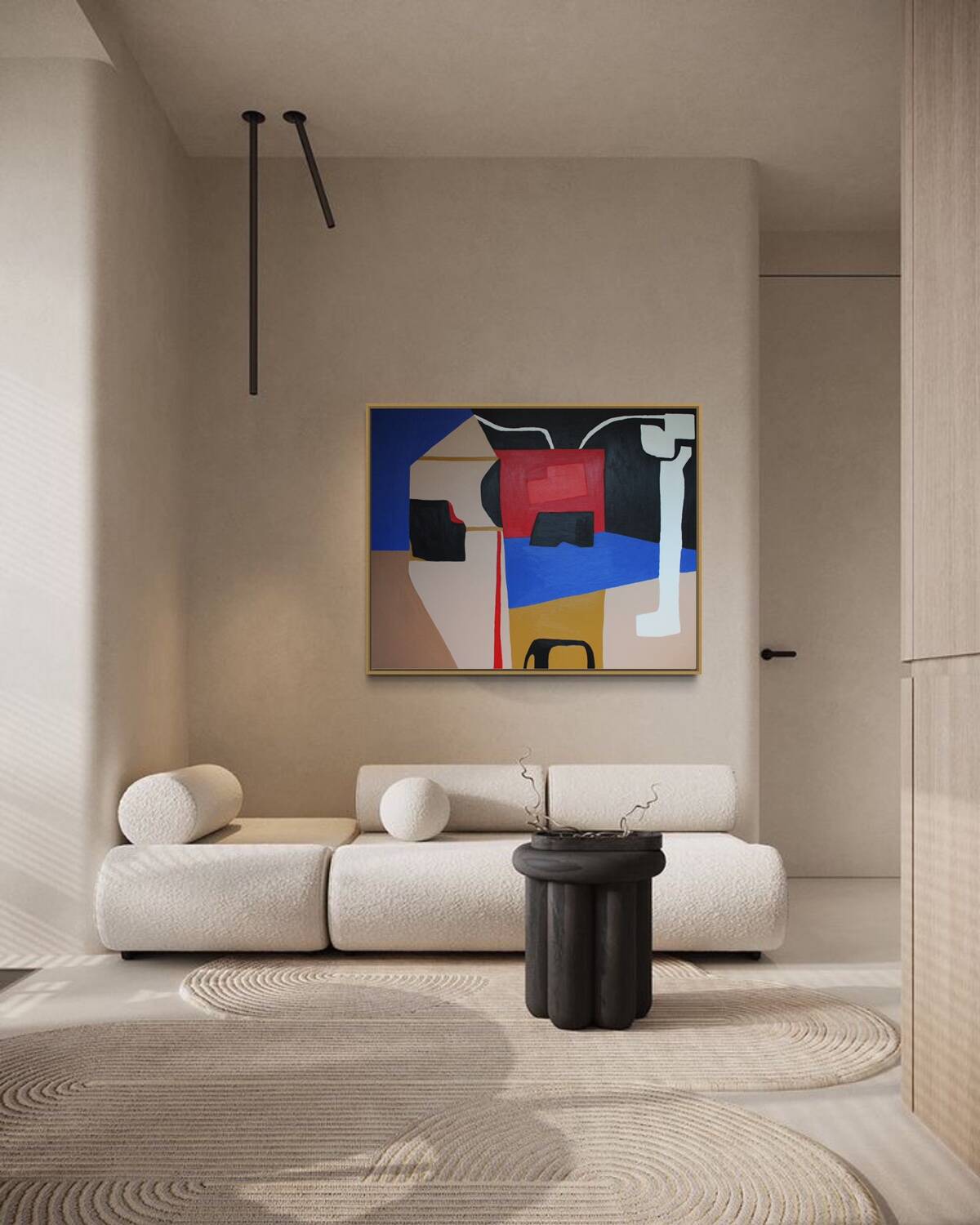 Original abstract "heart maze" blue version