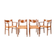 Danish teak dining chairs by Arne Wahl Iversen Glyngøre Stolefabrik