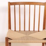 4x J80 Dining Chair by Jørgen Bækmark in Oak, 1967 FDB Møbler, Denmark