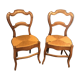 Lot of 2 old wooden chairs