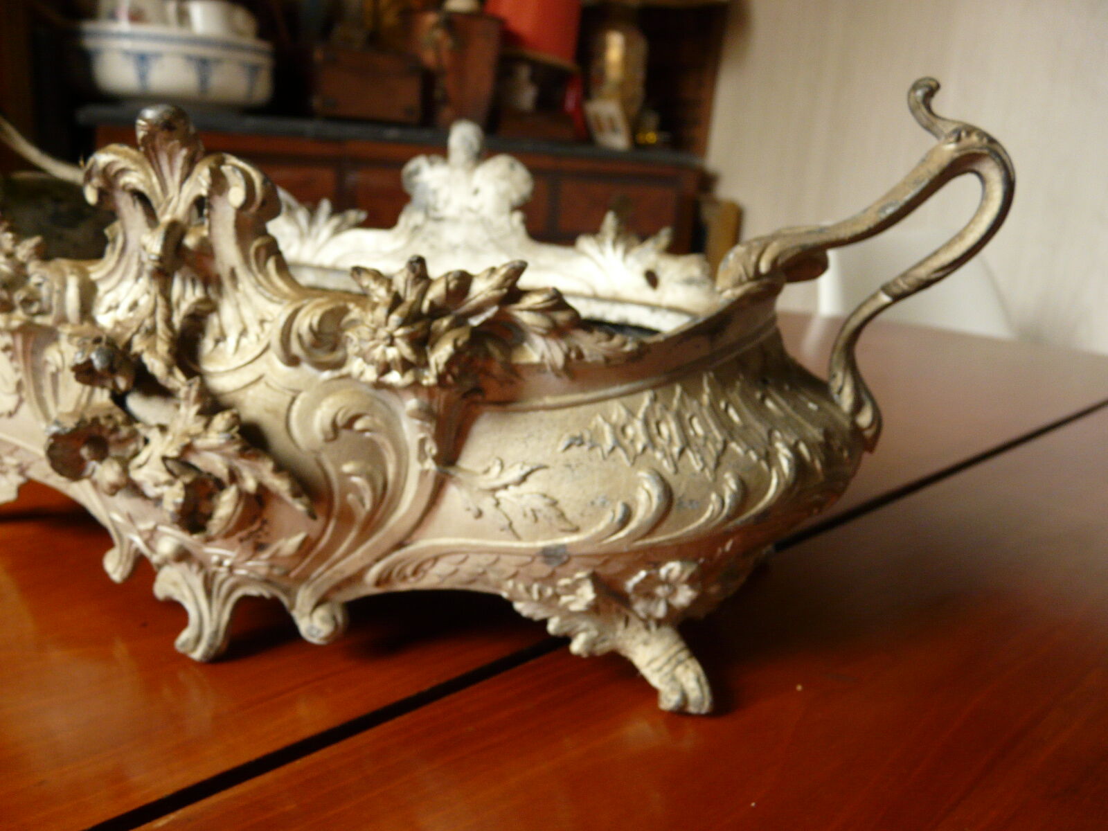 19th-century cast-iron planter