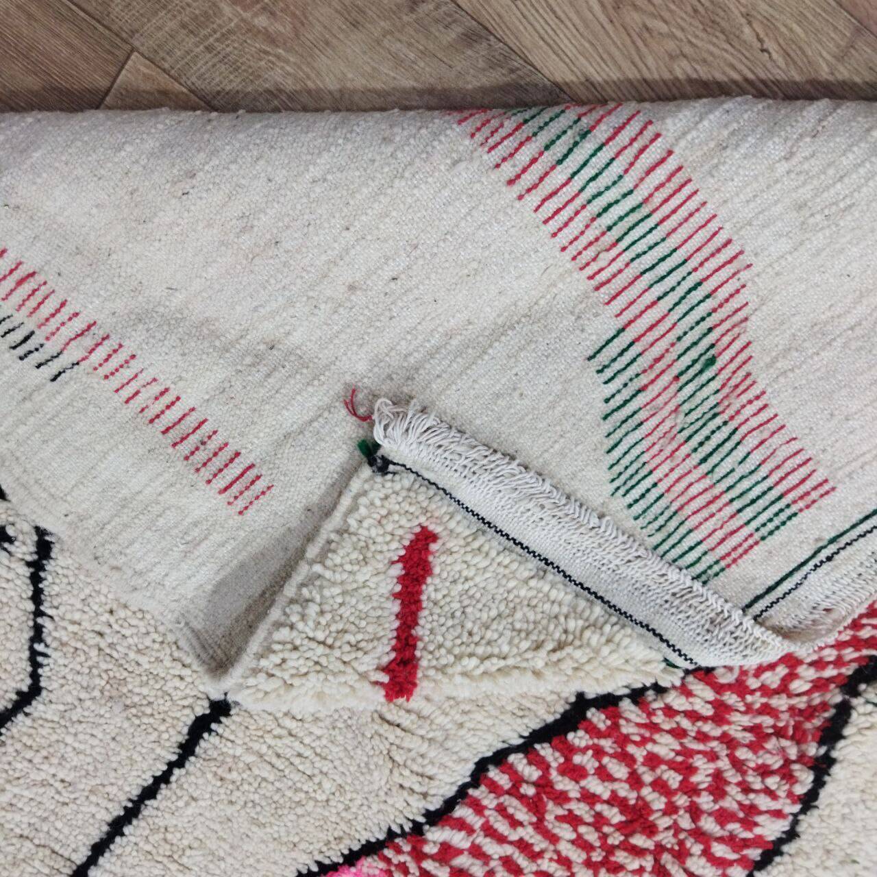 Handmade wool Berber rug 300 X 195 CM