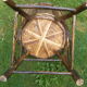Bamboo and chestnut armchair