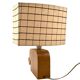 Mid century Modern wood elephant table lamp, Italy circa 1960s