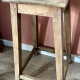 High wooden stool