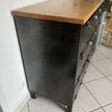 Buffet with 6 restored military lockers