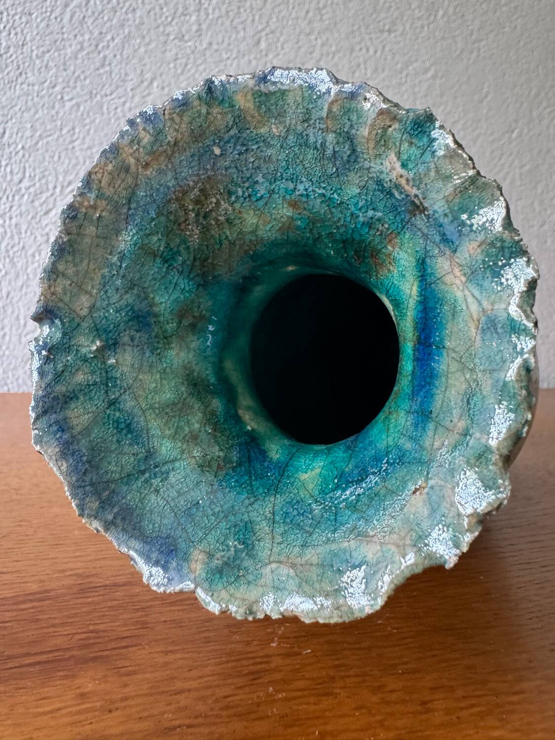 Vintage raku vase