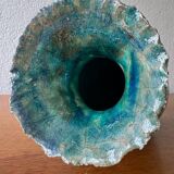 Vase en raku vintage
