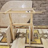 Eye-shaped marble coffee table