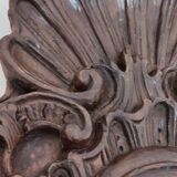 Miroir en bois sculpté Espagne années 1940 44x65cm