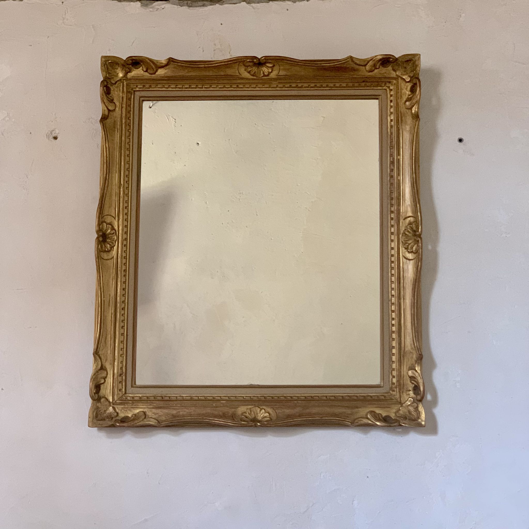 Miroir mural doré cadre Montparnasse vintage