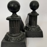 Pair of neoclassical andirons