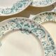 Set of 6 Small Antique Iron Earth Plates "Figuig" – Longchamp 19th Century