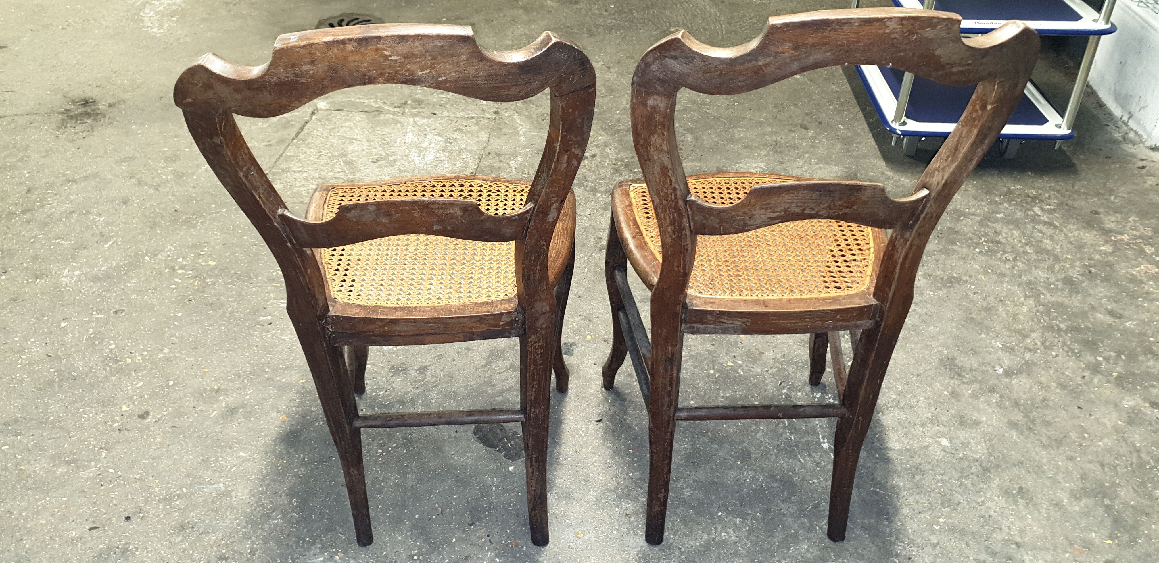 2 chairs cannée Louis Philippe