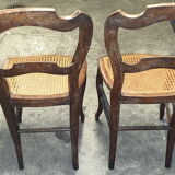 2 chairs cannée Louis Philippe
