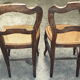 2 chairs cannée Louis Philippe