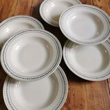 Hollow plates ancient iron earth Gien