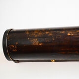 Old reading light in patinated brass with double bulbs