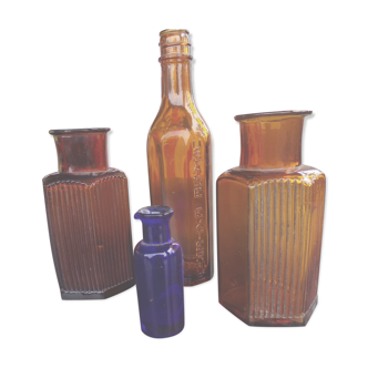 Lot of pharmacy bottles