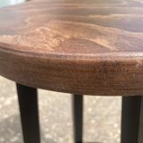 Set of 8 industrial bar stools.