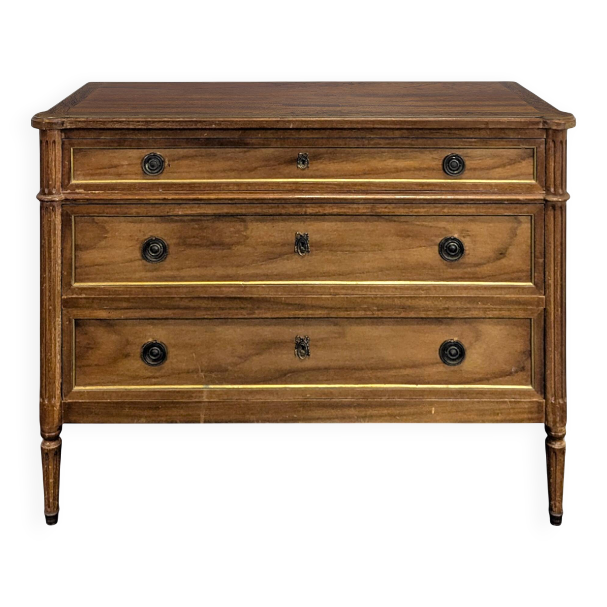 Commode de style Louis XVI en acajou