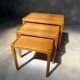 Suite of 3 vintage Scandinavian nesting tables