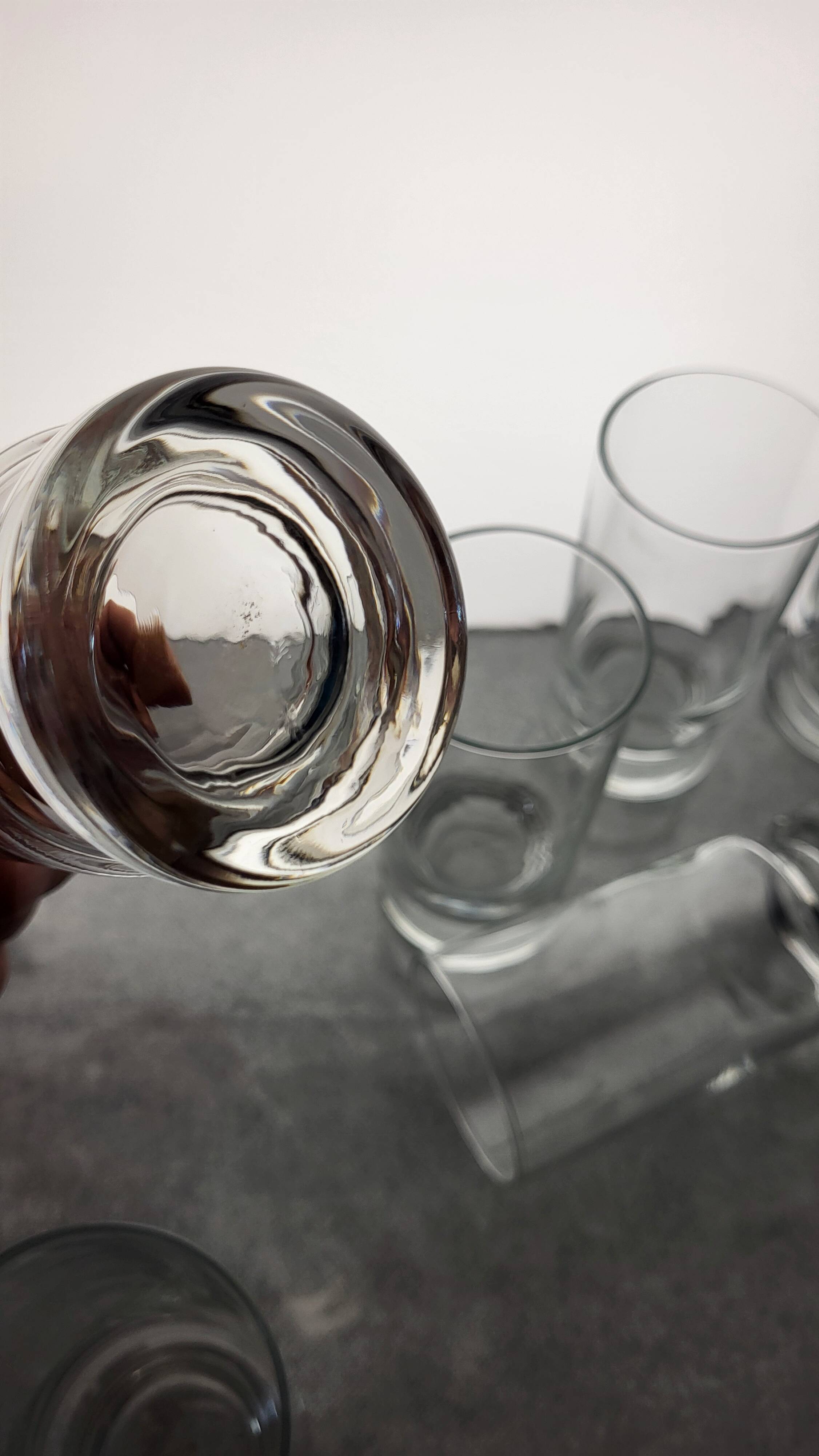 6 Water glasses from the 70s